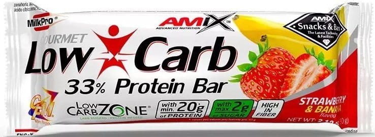 Barre Protéinée Amix Low-Carb 33% Protéine 60g