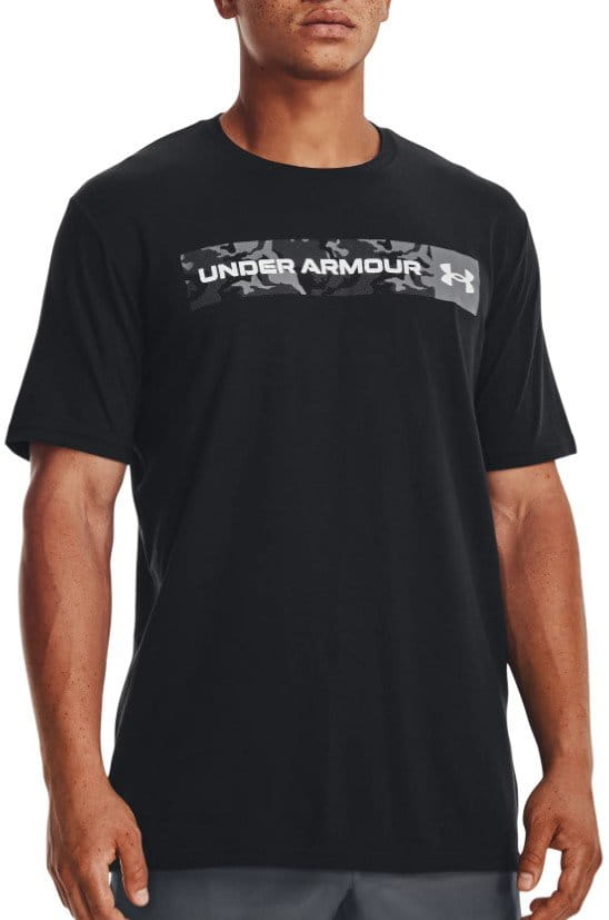 Tee-shirt Under Armour UA CAMO CHEST STRIPE SS-BLK