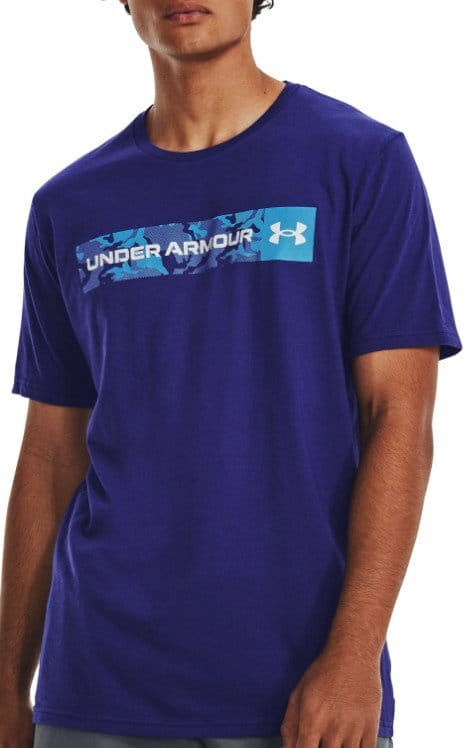 Tee-shirt Under Armour UA CAMO CHEST STRIPE SS-BLU