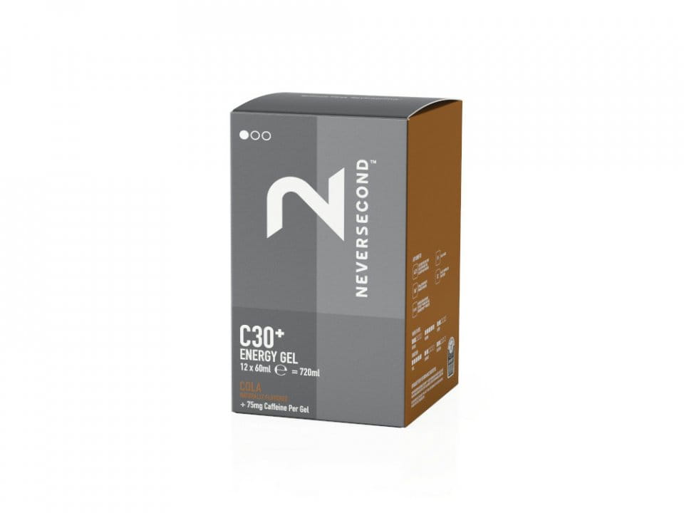 NEVERSECOND Energy Gel C30 Cola 60 ml | Boîte de 12 sachets