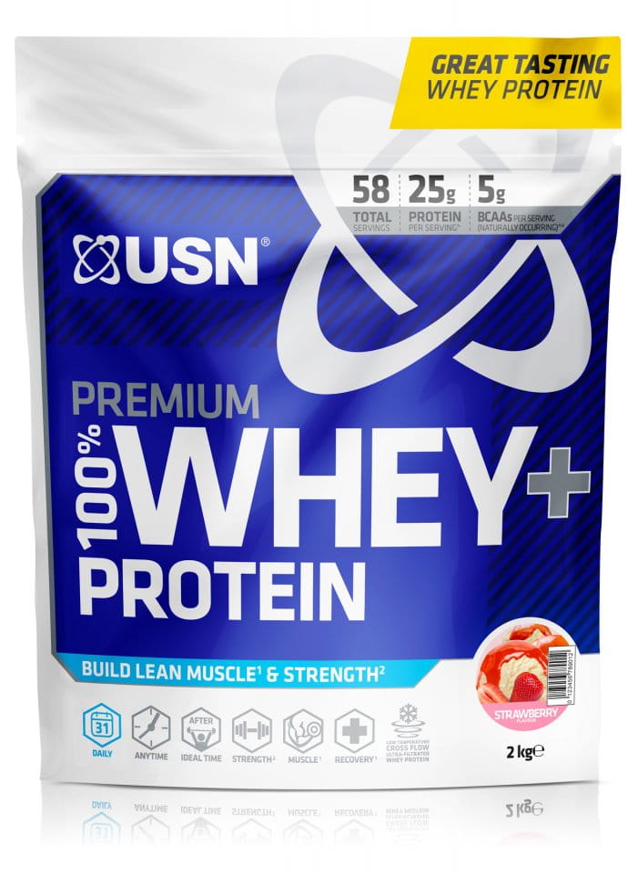 Poudre de protéine de lactosérum USN 100% Premium wheytella 2kg