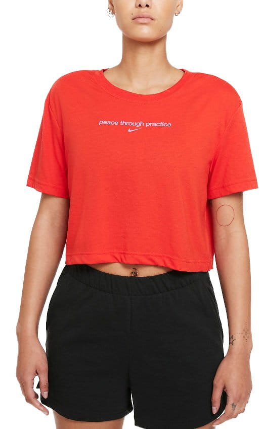 Tee-shirt Nike Yoga Women s Cropped Graphic T-Shirt