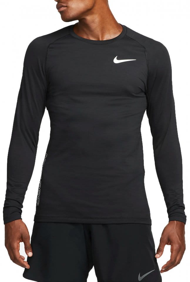 Tee-shirt à manches longues Nike Pro Warm Sweatshirt Schwarz F010